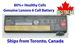 6-Cell Genuine Lenovo 68+ Battery ThinkPad T550 T560 X240 X250 X260 X270 T470p - Picture 1 of 3