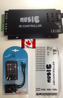 RGB Music IR Sound Sensitive Controller Remote for LED Strip Light 12V