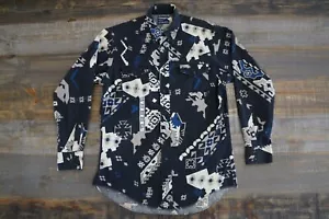 Camisa Western de Colección Wrangler HECHA EN EE. UU. Colas X Corte Vaquero Para Hombres 15.5-33 - Imagen 1 de 17