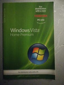 Window Vista Home Premium Quick Start Guide Booklet 