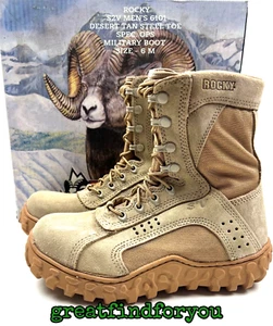 NEW! ROCKY S2V MEN'S 6101 DESERT TAN STEEL TOE SPEC. OPS MILITARY BOOT SZ. 6 M - Picture 1 of 10