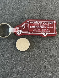 Marrow County EMS Mt. Llavero ambulancia rojo Gilead Ohio #42804 - Imagen 1 de 2
