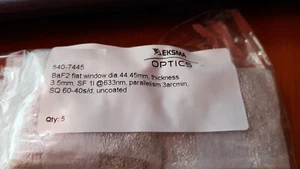 BaF₂ flat window D=44.45mm, thickness 3.5mm EKSMA OPTICS - Bild 1 von 1