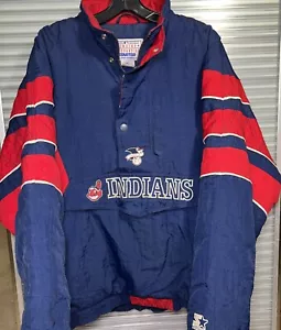 Chaqueta suéter vintage de los Indios de Cleveland de colección de los 90 - talla L - Wahoo - Imagen 1 de 9