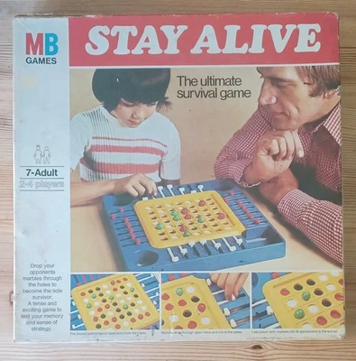 Stay Alive Board Game 1978 COMPLETE.  MB Games Vintage. - Image 1 of 4