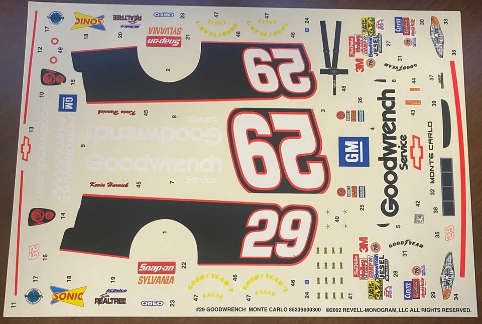 Calcomanías Revell - Goodwrench Monte Carlo 2002 - 85239600300 - SW Foto 1 de 1