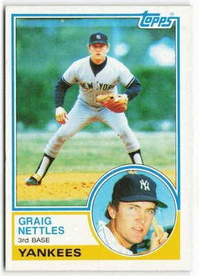 1983 Graig Nettles Topps - New York Yankees - Image 1 of 2
