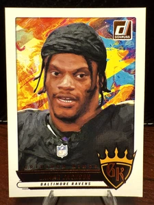Lamar Jackson Gridiron Kings Canvas Insert - 2025 Panini Donruss Ravens NFL - Bild 1 von 2