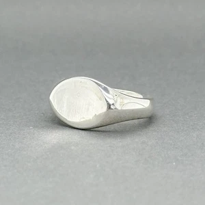 Estate Tiffany & Co. Peretti Sterling Silver Signet Ring - Picture 1 of 6