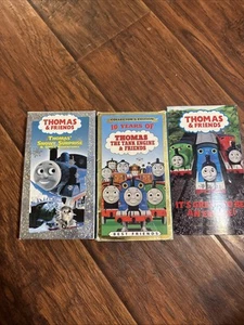 Thomas & Friends 3 VHS Tapes Lot, Thomas Snowy Surprise Cartoon Anime Vtg OOP - Picture 1 of 3