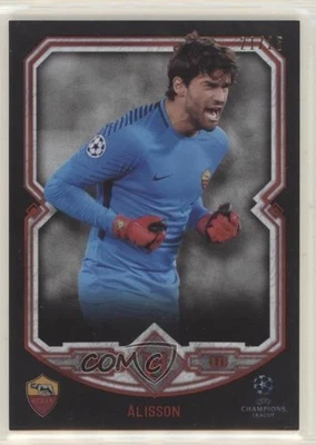 2017-18 Topps Museum Collection UCL Ruby /25 Alisson Becker #66 Rookie RC - Image 1 of 2