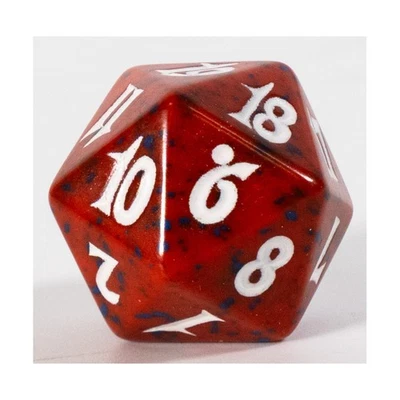 WOTC MTG Spindown d20 Life Counters Time Spiral - Red & Blue w/White NM - Image 1 of 2