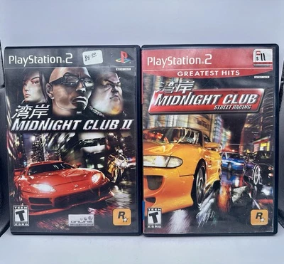 Midnight Club Street Racing & II 2 PlayStation 2 PS2 Games Lot Bundle - Image 1 of 4