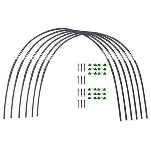 Garten Gewächshaus Hoop Set, Gartenarbeit klappbares Faserstangen-Set, Bogen9564 - Bild 1 von 6