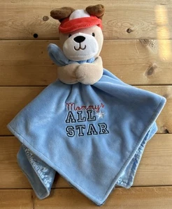 Okie Dokie Perro Lovey Azul Béisbol Mamá All Star Bebé Manta Rojo Blanco Sombrero - Imagen 1 de 7