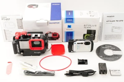 [MINT w/ Case]  OLYMPUS STYLUS TG-870 Compact Digital Camera + PT-057 FROM JAPAN - Image 1 of 4