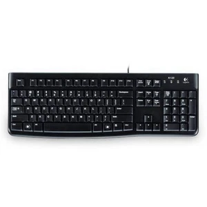 Logitech K120 Tastatur Englisch US QWERTY schwarz USB Keyboard international EN - Bild 1 von 4