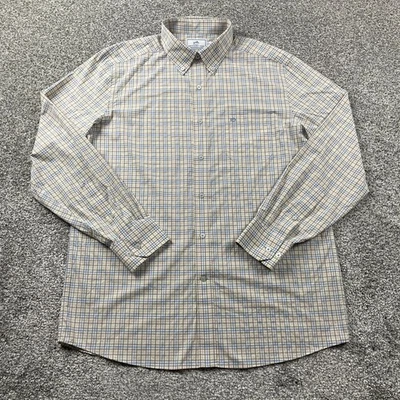 Southern Tide Shirt Men Large Blue Plaid Nylon Performance Intercoastal Stretch - Image 1 of 4