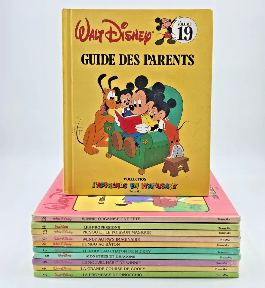 Lot 11 Walt Disney Apprendre à lire Livres Children's French Disney Book lot 90s - Image 1 of 4