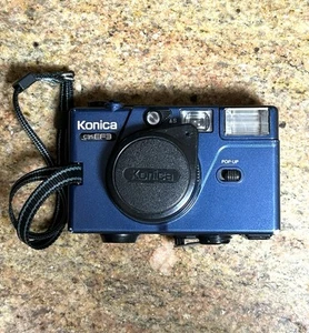 Konica C35 EF3 Point & Shoot 35mm Film Camera Dark Blue - Picture 1 of 18