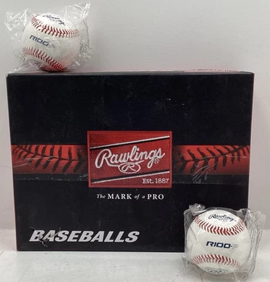 Pelotas de béisbol de práctica de secundaria Rawlings R100p (12 piezas/1 docena) nuevas Foto 1 de 4
