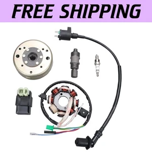 Complete GY6 Ignition Kit: Magneto, CDI, Spark Plug & Stator for 125cc-150cc - Picture 1 of 9