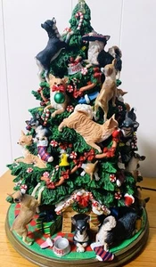 Danbury Mint Chihuahua Dog Christmas Tree Lights Work Figurine Star Missing - Picture 1 of 22
