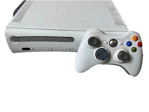 Microsoft Xbox 360 Arcade Konsole Weiß - mit Controller und Kabel 60gb - Bild 1 von 6