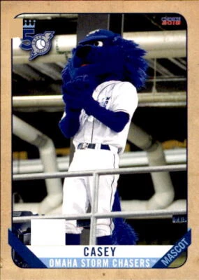 2018 Omaha Storm Chasers Choice #34 Casey MASCOT - NM Baseball Card - Image 1 of 2