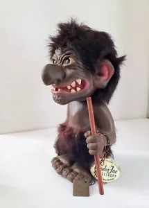 Troll vintage Heinze & Co anni 60 Germania Ovest denti nani 73/4" plastica - Foto 1 di 9