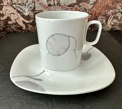 Five (5) Block Langenthal Switzerland Transition Shadows Cup /Saucers - UNUSED - Image 1 of 4