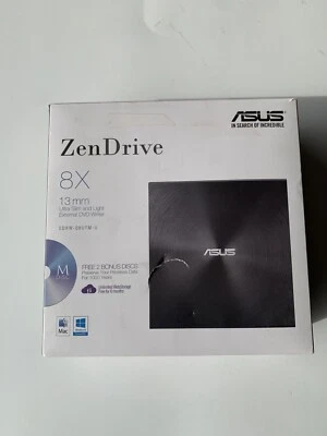 ASUS Zen Drive Ultra Slim USB 2.0 External 8X DVD Optical Drive  +/-RW Open Box - Image 1 of 4