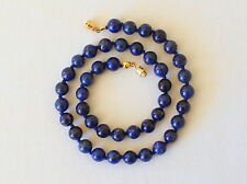 Natural 8 mm Lapis Lazuli Necklace 8mm Lapis Various Lengths Knotted Grade 'A'