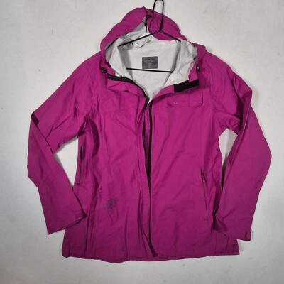 Chaqueta cortavientos Paradox para mujer grande rosa bolsillos con cremallera completa con capucha manga larga Foto 1 de 4