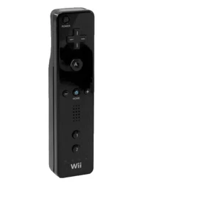 Controller telecomando originale Nintendo Wii in nero - Foto 1 di 2