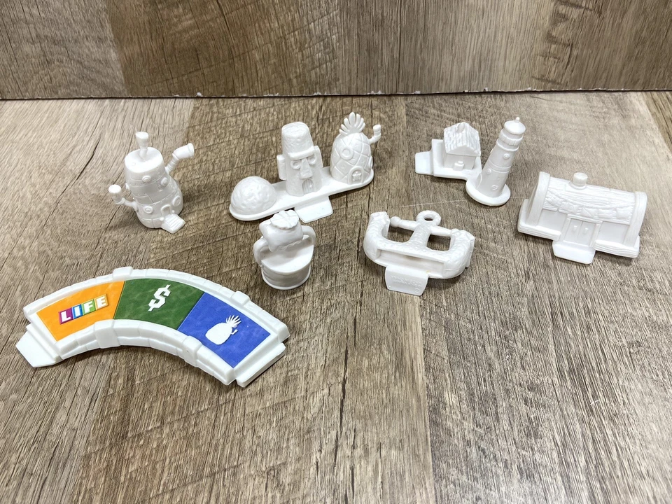2005 Spongebob Squarepants Game of Life Replacement Pieces 6 Buildings - Image 1 of 1