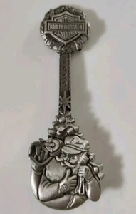 VTG HARLEY DAVIDSON 2000 Christmas Spoon Pewter Limited Edition #703 of 5000 - Picture 1 of 3