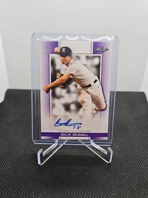 2019 Leaf 1/1 Autograph Collin Caldwell! BA-CC4 - Image 1 of 4