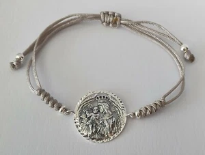 Virgen del Carmen plata ley 925ml silver Medallon Virgen del Carmen Marineros - Picture 1 of 3