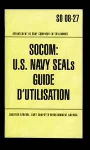 SOCOM: U.S. Navy SEALs (Sony PlayStation 2 PS2) *FRENCH INSTRUCTION MANUAL ONLY* - Picture 1 of 2