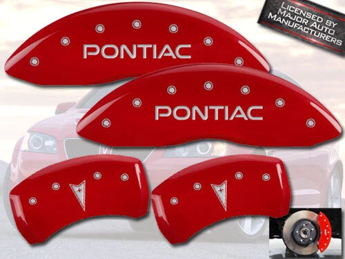 2005-2010 "Pontiac" G6 Delantero + Trasero Rojo MGP Disco de Freno Pinza Cubiertas "Flecha" Foto 1 de 4
