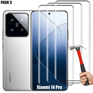 Protection Ecran pour Xiaomi 14 Pro 13T Pro 13 12 - Verre Trempé Intégral Lot-3 - Photo 1/18