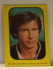 Han Solo 1983 Topps Star Wars Return of the Jedi STICKER YELLOW # 8