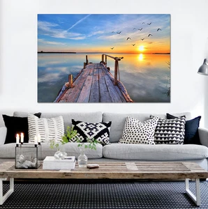 3D Lake Bridge 896 Wall Stickers Vinyl Murals Wall Print Decal Deco Art AJ STORE - Picture 1 of 5