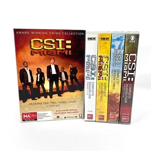 CSI: Miami Complete Seasons 1-4 TV Series Box Set 24 Disc DVD PAL Region 4 - Picture 1 of 13