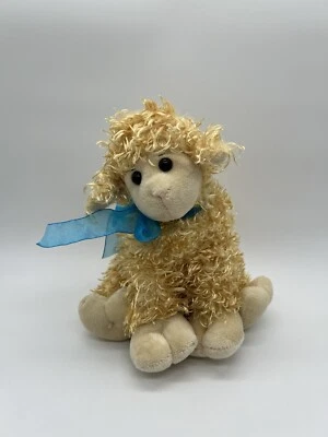 ANIMAL ADVENTURE 2010 TAN LIGHT BROWN BABY LAMB STUFFED ANIMAL PLUSH TOY LOVEY - Image 1 of 4