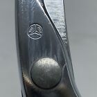 Poultry Shears Scissors Made in Italy Mercedes Logo 9.5" steel textured handles