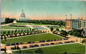 Hotel Continental Capitol Plaza Washington DC cartolina d'epoca in lino B36 - Foto 1 di 2
