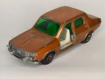 GUISVAL brown Renault 12 s 1/64 Made in Spain vintage diecast R12 rare car coche - Immagine 1 di 4