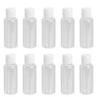 Durable Clear Empty Bottles 10PCS Portable Toiletry Containers for Shampoo